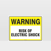 Custom Signs For Business,Warning Risk Of Electric Shock Sign